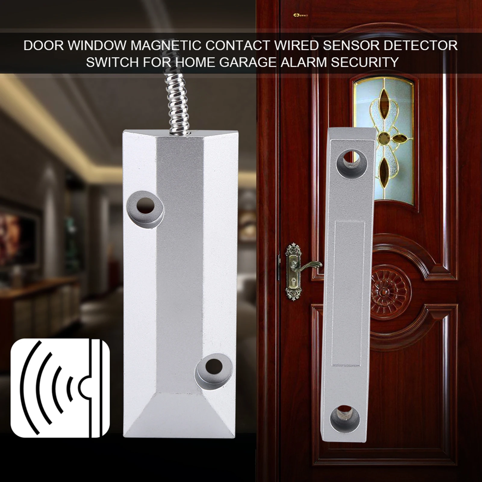 Door Window Magnetic Contact Wired Sensor Detector Switch for Home Garage Alarm Security Magnetic Contact Magnetic Sensor Switch