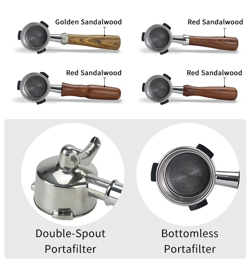 54 mm Kaffee-Siebträger ohne Boden, nackt für Breville Sage 870 878 880 Filterkorb, Espressomaschine, Zubehör, Barista-Werkzeuge – Detail 12