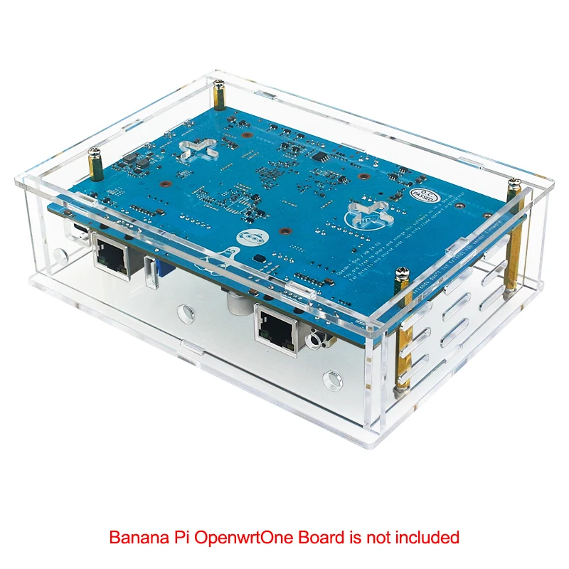 Banana Pi OpenWrt One Router Board Acrylic Case Transparent Shell Protective Box for Banana Pi OpenWrt One Development Board