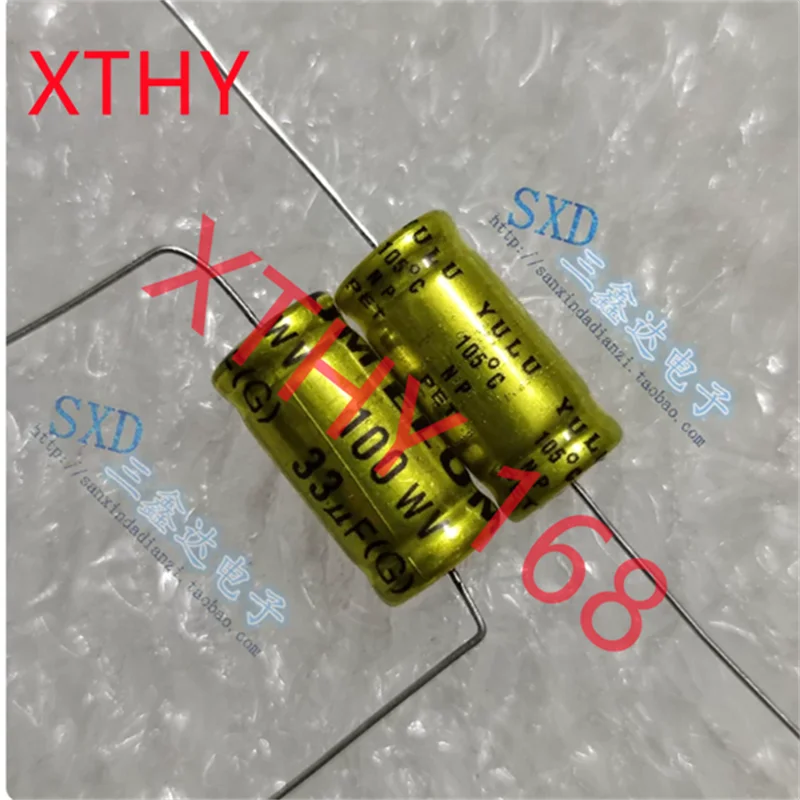 100V33UF 33UF100V brand new original horizontal axial high frequency divider NP infinite capacitor 10 * 20