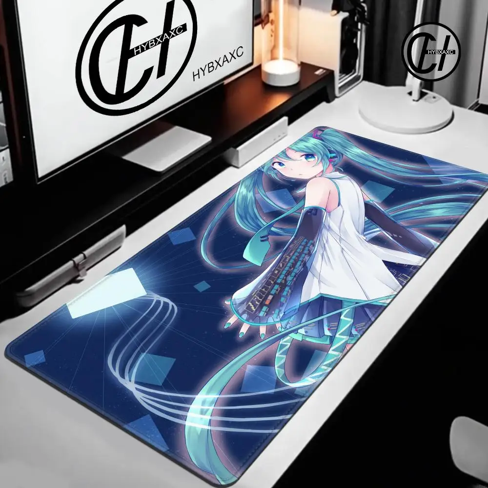 H-Hatsunes Miku Mouse Pad Desk Protector Mouse Cartoon Anime Rubber Mat Gaming Mousepad Keyboard Mats Gamer Kawaii Cute Deskmat