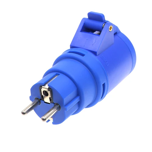 Imagen 2 del producto Adaptador de enchufe para RV, Cable generador IP44 de 16A, IEC309, 316P6 a Schuko CEE7/3, adaptador de Cable de alimentación para RV Camper, remolque de viaje, marino
