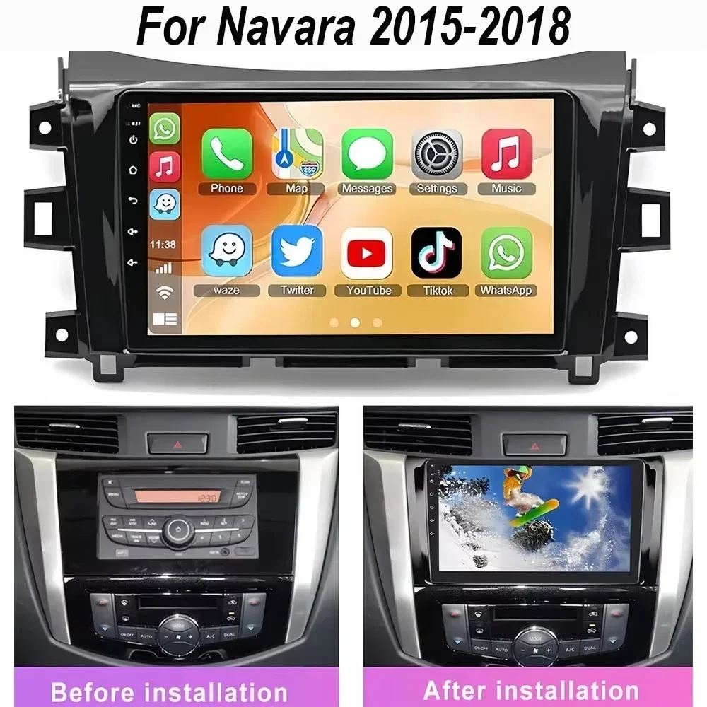 

Автомагнитола с GPS для Nissan NAVARA NP300 2016-2019, 2G+32G, Android 13, совместима с Carplay