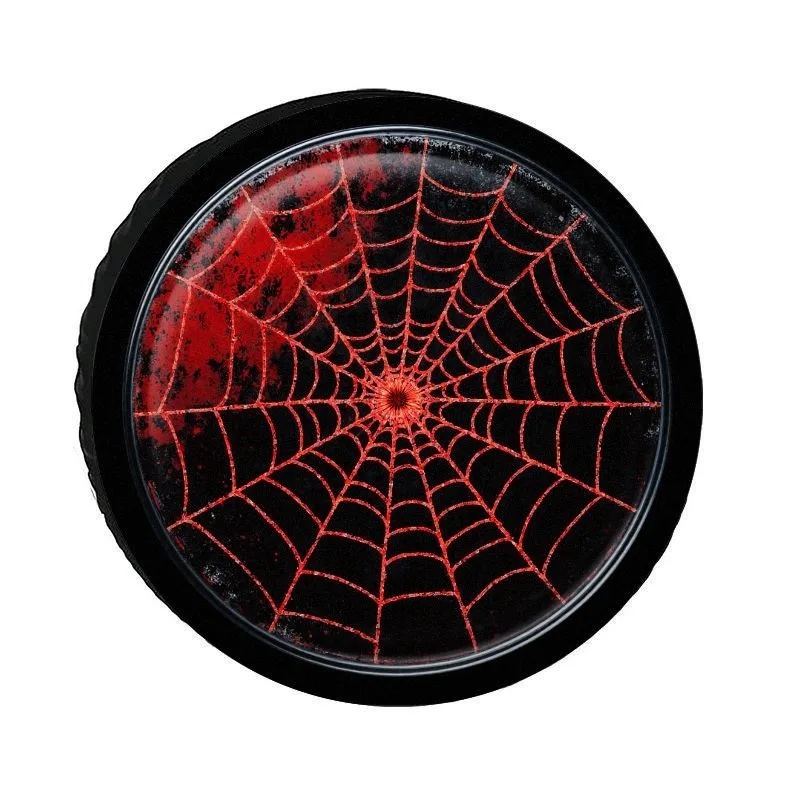 

Красный чехол для запасного колеса с узором паутины, стильный, пыле- и солнцезащитный, из полиэстера