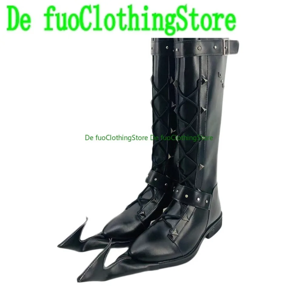 

DefuoClothing Trainer Cosplay Shoes Anime Game Role-playing Halloween Party Costumes Shoes Boots