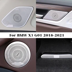 For BMW X3 G01 2018 2019 2020 2021 2022 Car Audio Speaker Cover Trim Door Loudspeaker Cover Trim Car Accessories Interior