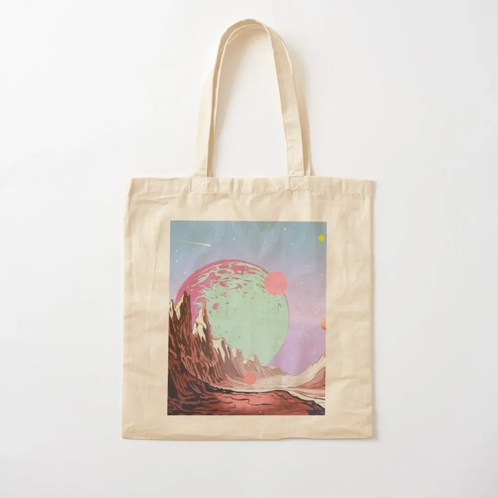 Green Moon Tote Bag Canvas stote bag canvas tote bag