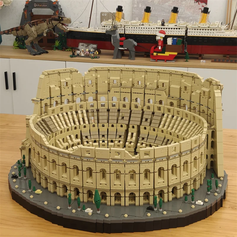 

IN STOCK Architecture City 9036Pcs Italy Roman Famous Building Colosseum Model High Quality Blocks 10276 86000 Bricks Kids Toys
