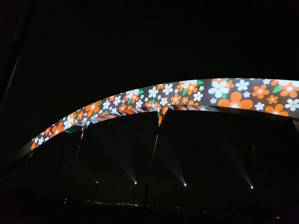 Iluminação de rua publicitária à prova d'água LED sinalização luz publicitária lâmpada de projeção LED externa