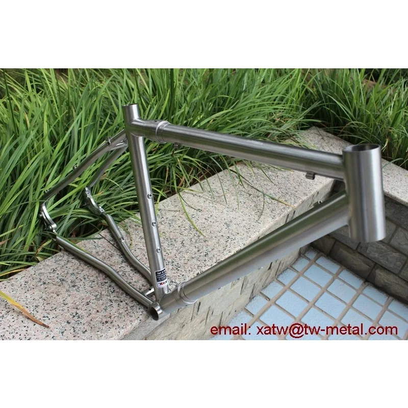 Made Titanium Gravel Frame Couplers Titanium Gravel Bike Frame With Coupler Ti Cyclocross Bike Frame Sliding Dropout view 4
