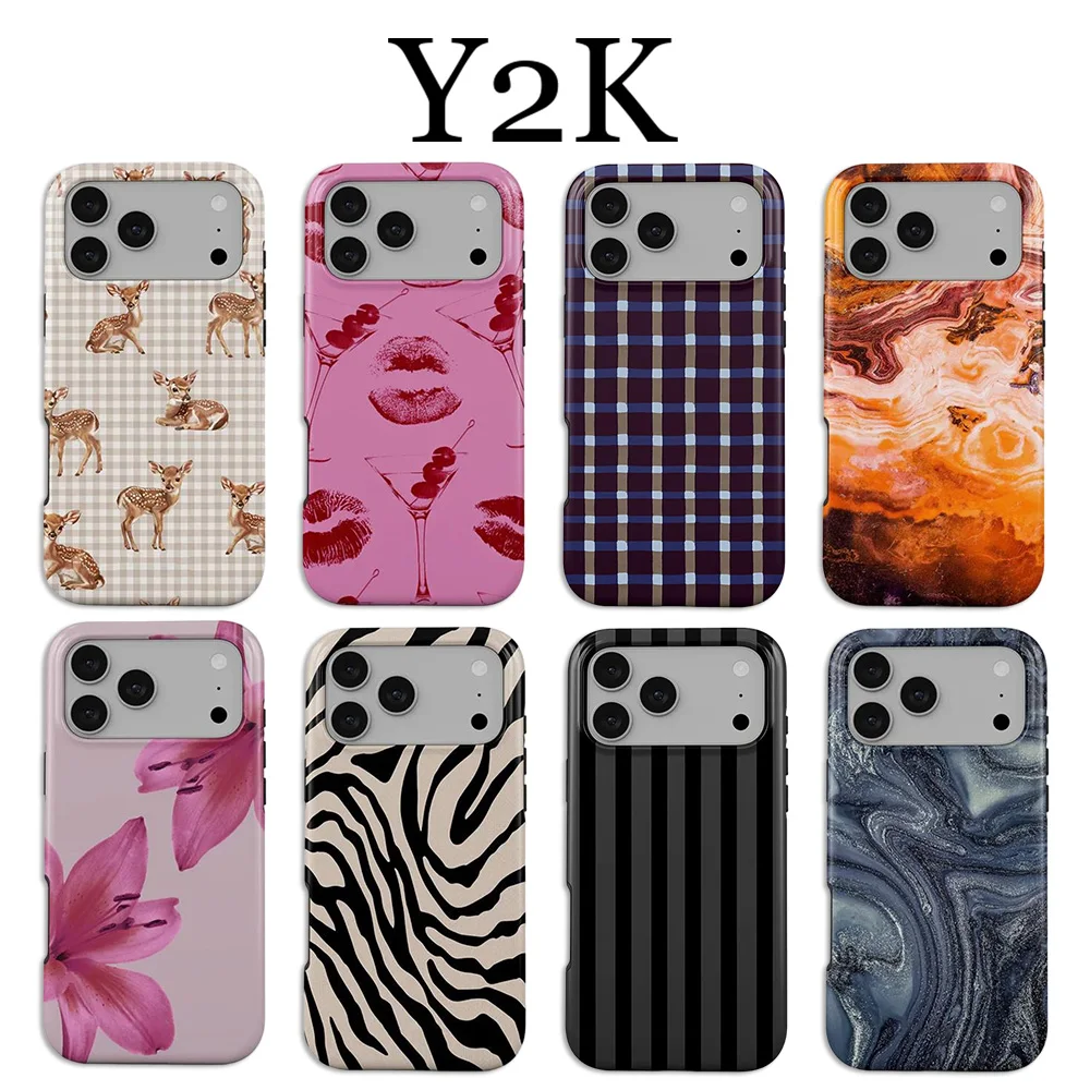 Funda de Lujo Clmj Vintage Glamour Bambi para iPhone 17, 17e, 16e, 16, 15, 14, 13, 12, 11, X, XS, XR, XSMAX, Air, Pro, Max, Plus, Doble Capa