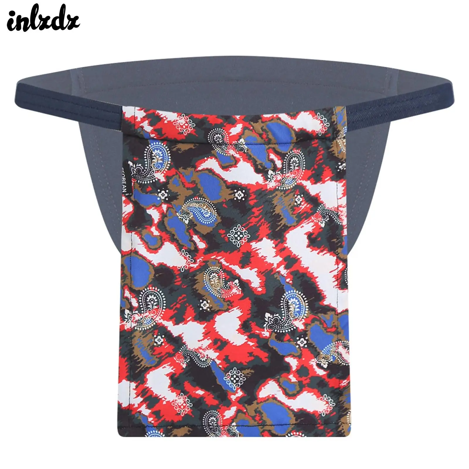 

Mens Lingerie Sissy Underwear Sumo-Style Thong Panties Front Print Twisted Crotch Elastic Waistband Briefs Wrestling Nightwear