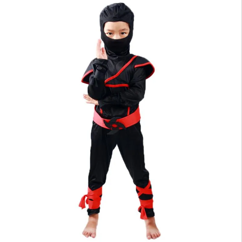 Kids Costume Ninja Cosplay Boys Birthday Party Fancy Dress Children Carnival Suit Clothing