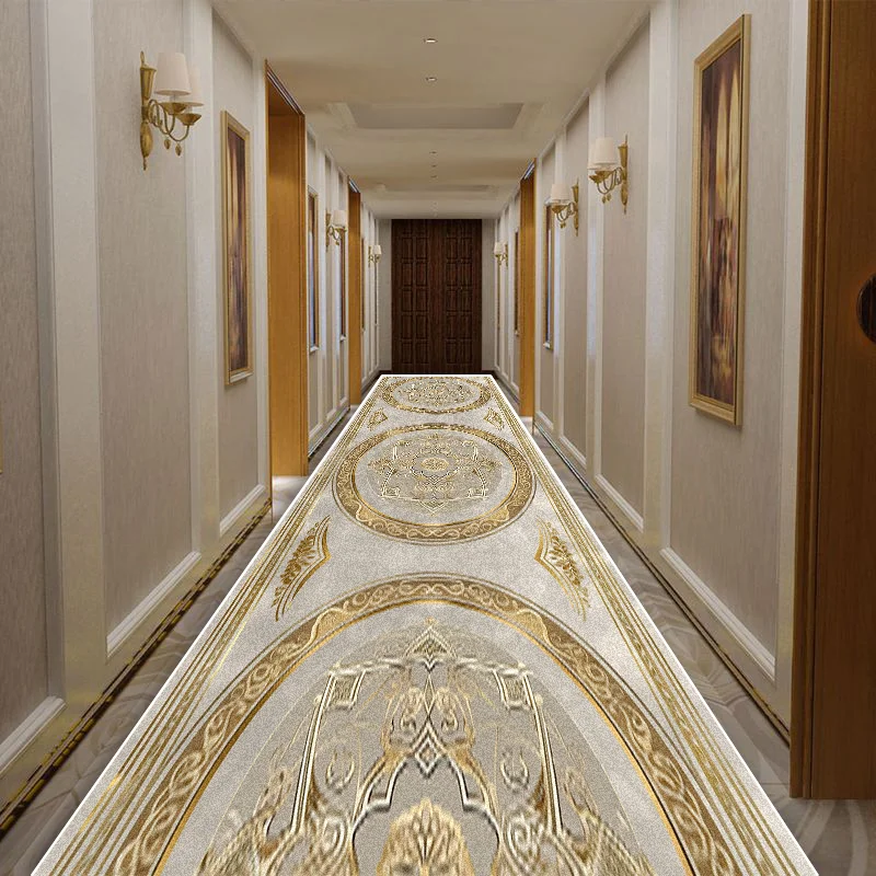 

Nordic Light Luxury Aisle Carpet Runner Non-slip Long Corridor Carpets Washable Porch Entry Doormat Living Room Hallway Area Rug