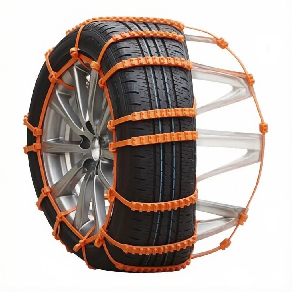 Winter Emergency Snow Chains for Car SUV Truck Thickened Universal Anti-Slip Tire Chains Adjustable Cable Tie Snow Tire Grips fo