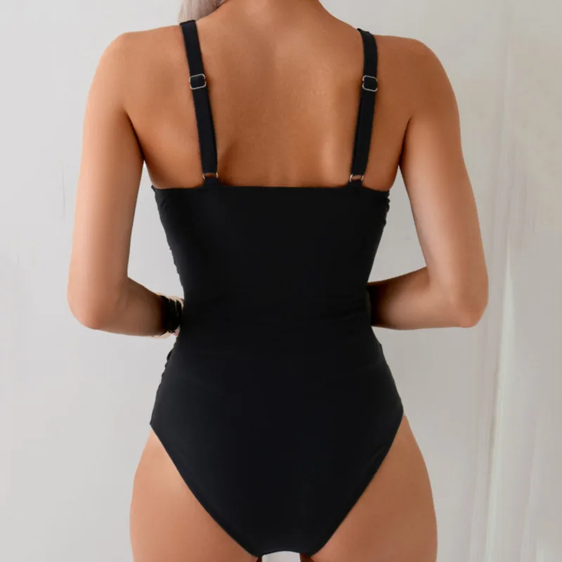 2025 Sexy One Piece Large Swimsuits Closed Female Plus Size Swimwear For Pool Beachwear Body Bathing Suits Women's Swimming Suit