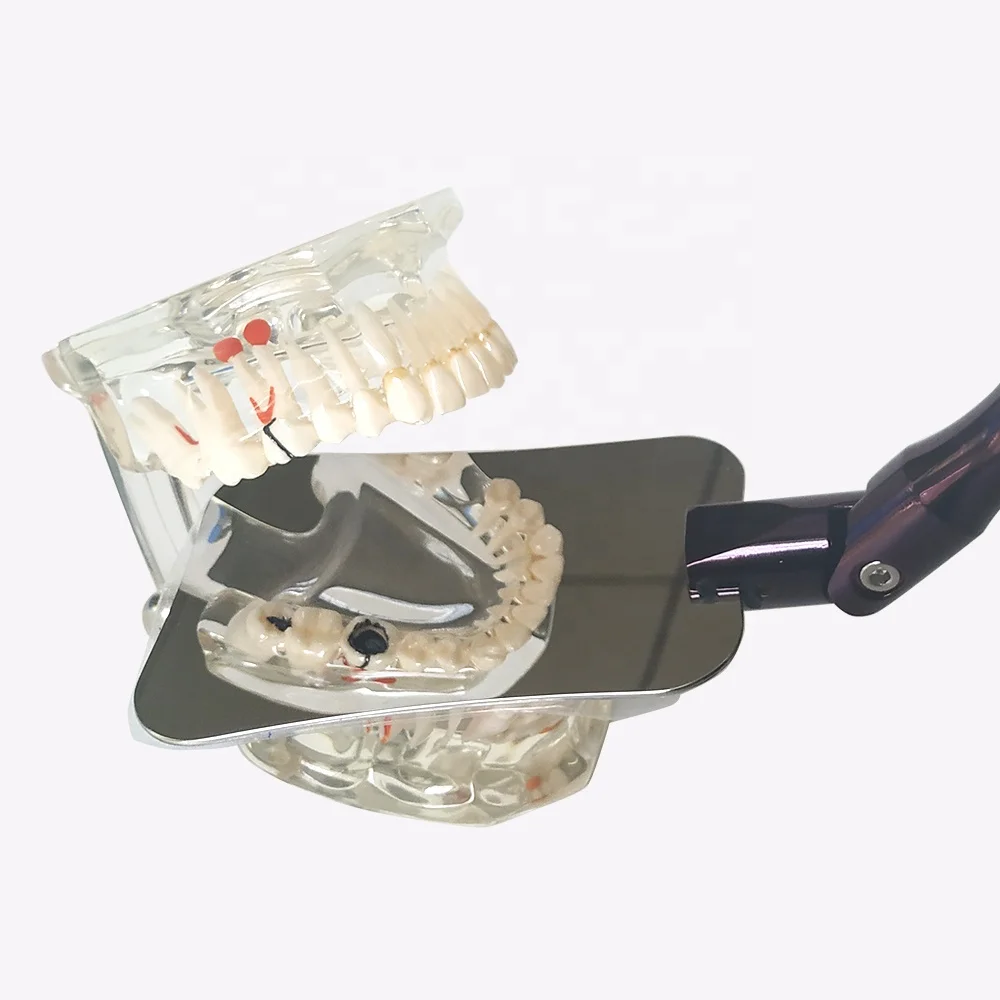 High Quality Stainless Steel Double Sided Autoclavable Intra-oral Mirror Set with Handle for Photographic Dental Use