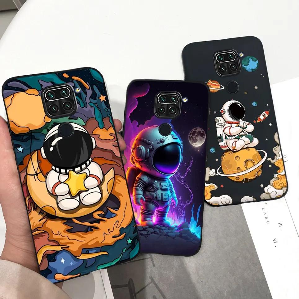 For Xiaomi Redmi Note 9 Case soft Cartoon Cat Pattern Printing Silicone Back Cover Case For Xiomi Redmi Note9 Note9 4G Bumper