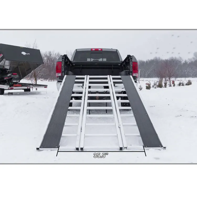 new Folding Motorcycle ATV Aluminum Loading Ramp Snowmobile Lawn Trailercustom