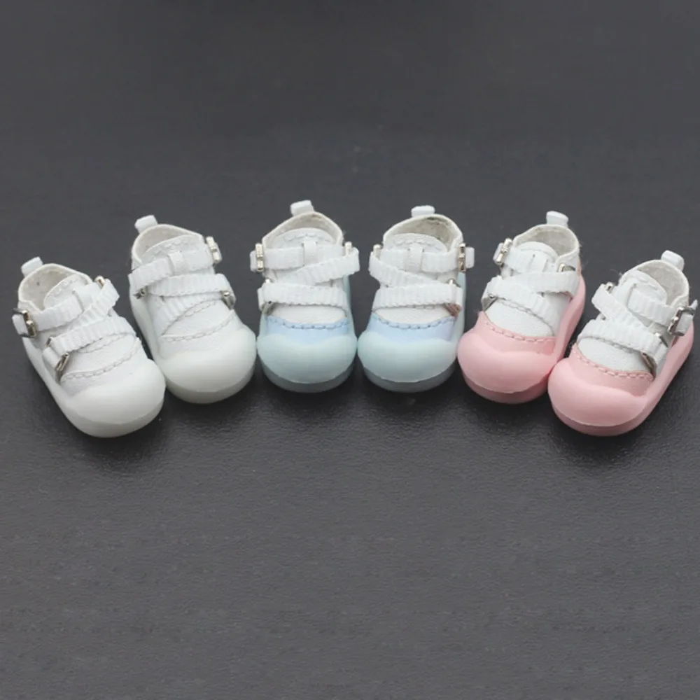 Wysokiej jakości buty dla lalek OB11 1/12 BJD MJD Dolls Soft Glue Shoes Soft Small BJD Doll Shoes Play House