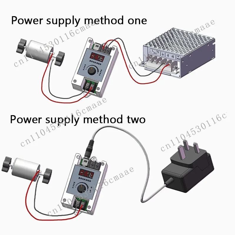 New 433M Wireless Remote Control DC Motor Speed Controller Speed Switch 5A 12V/24V Motor Controller for Home Automation