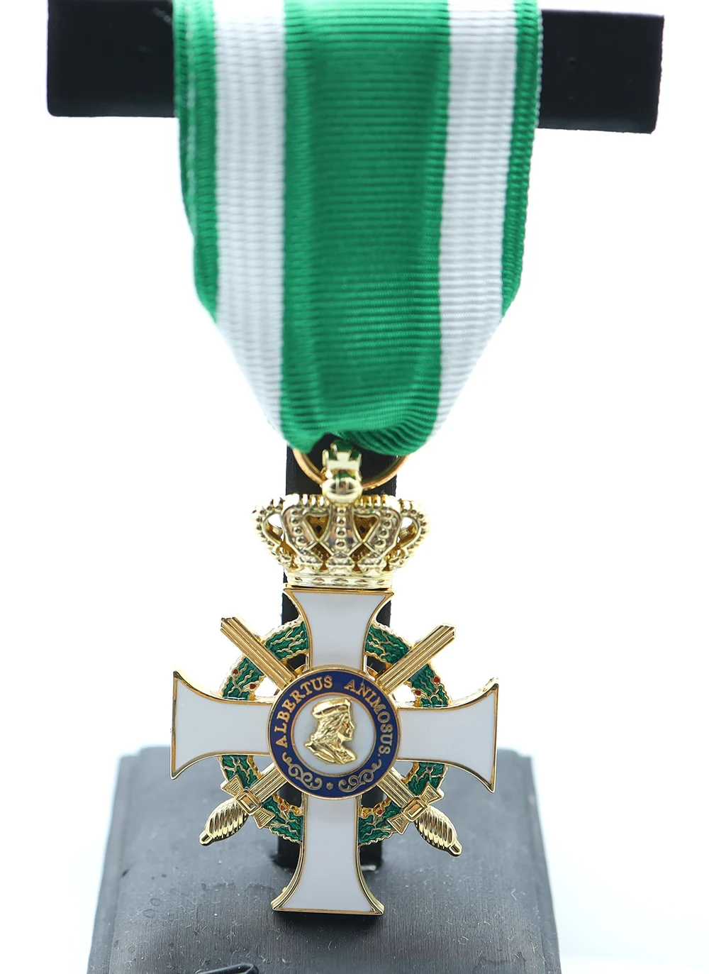 Knight's Cross of the Royal Saxon Order of Albrecht 1st Class with Crown and Swords Reproduction
