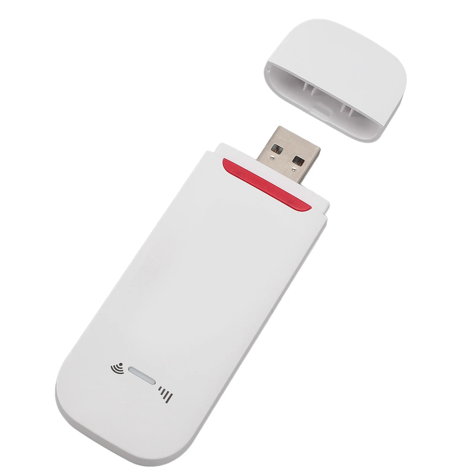 Modem USB 4G LTE 500Mbps z gniazdem na kartę SIM, przenośny hotspot podróżny, obsługa do 10 użytkowników dla Europy, Azji i Oceanii.
