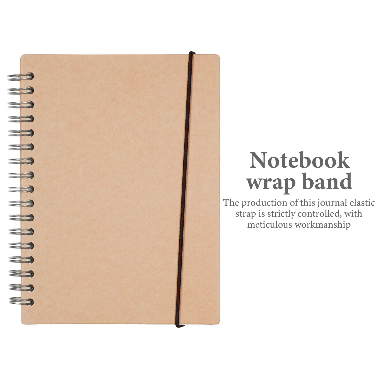 

Round Colored Elastic B Notebook Wrap Journal Spring Fixing Strap 10 Bundles Travelers Accessories Nylon Metal Material