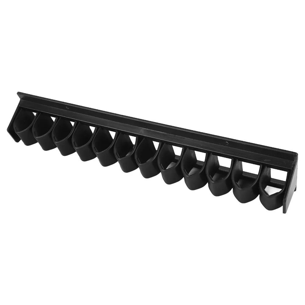 Plastic Horse Whip Crop Holder Black Wall-Mounted Horse Whip Crop Rack Easy Installation Minimalist Design