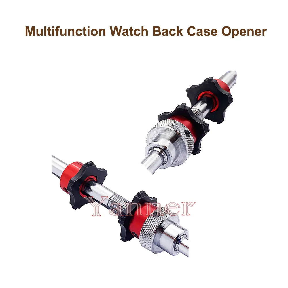 Long style Multi-functions Watch Back Case Opener Double Rolling Balls for Thread Screw Repair Remover Tools