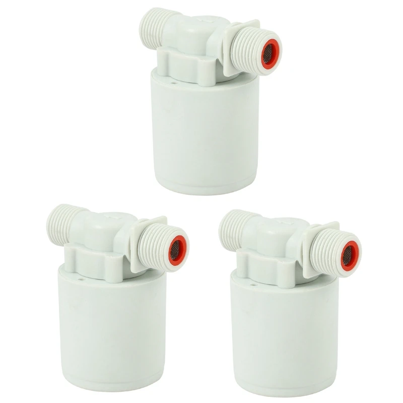 

3X 1/2 Inch Floating Ball Valve Automatic Float Valve Water Level Control Valve F/ Water Tank Water Tower