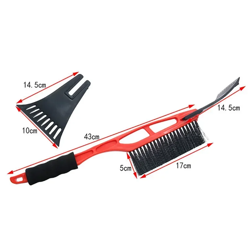 Car Snow Removal Shovel Multi-functional Two-in-one Deicing Shovel Scraping Snow Snow Brush Defrost Deicing Shovel Winter Tools