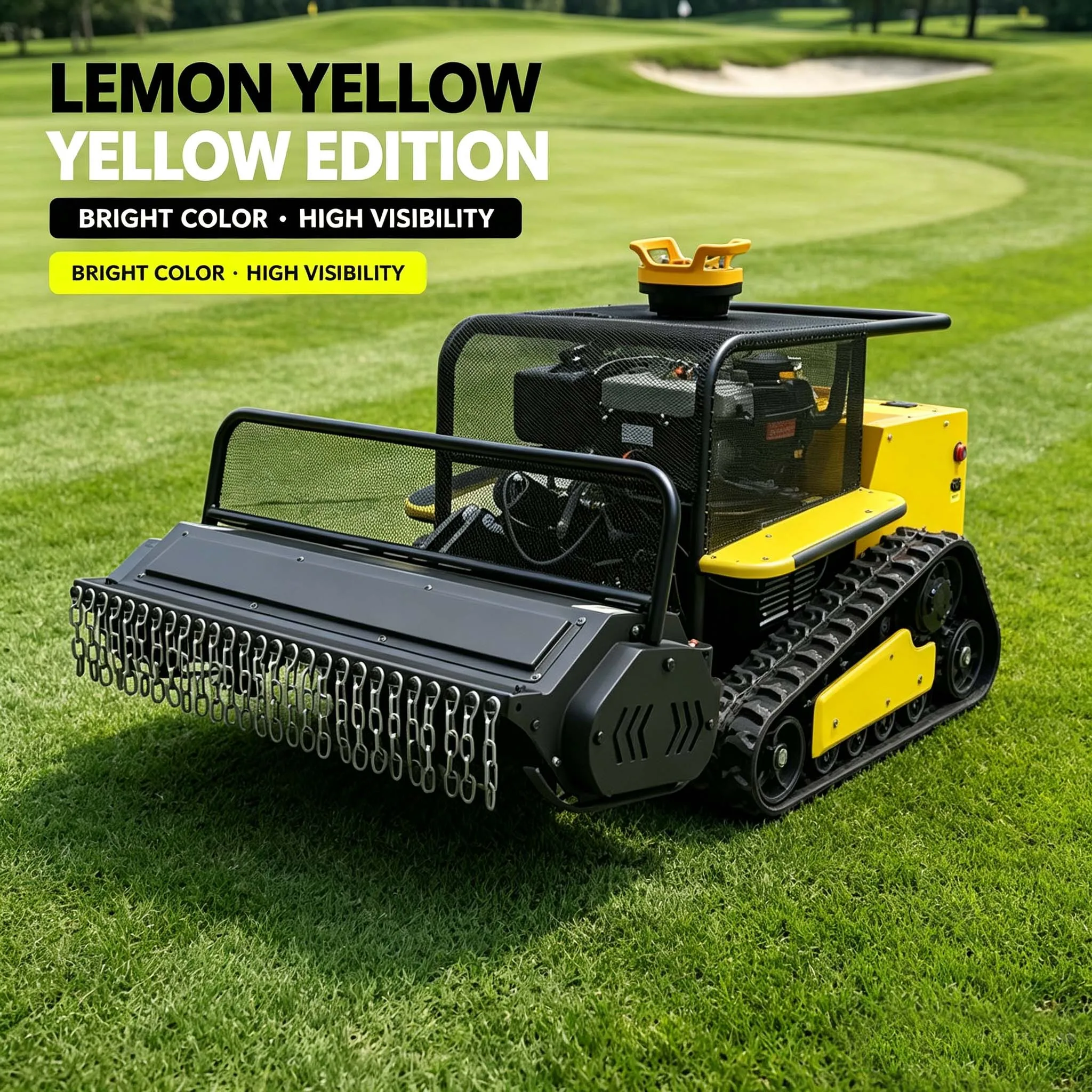 Remote Operated Crawler Grass Cutter High Cutting Efficiency RC Mower Suitable For Landscape Greening Work