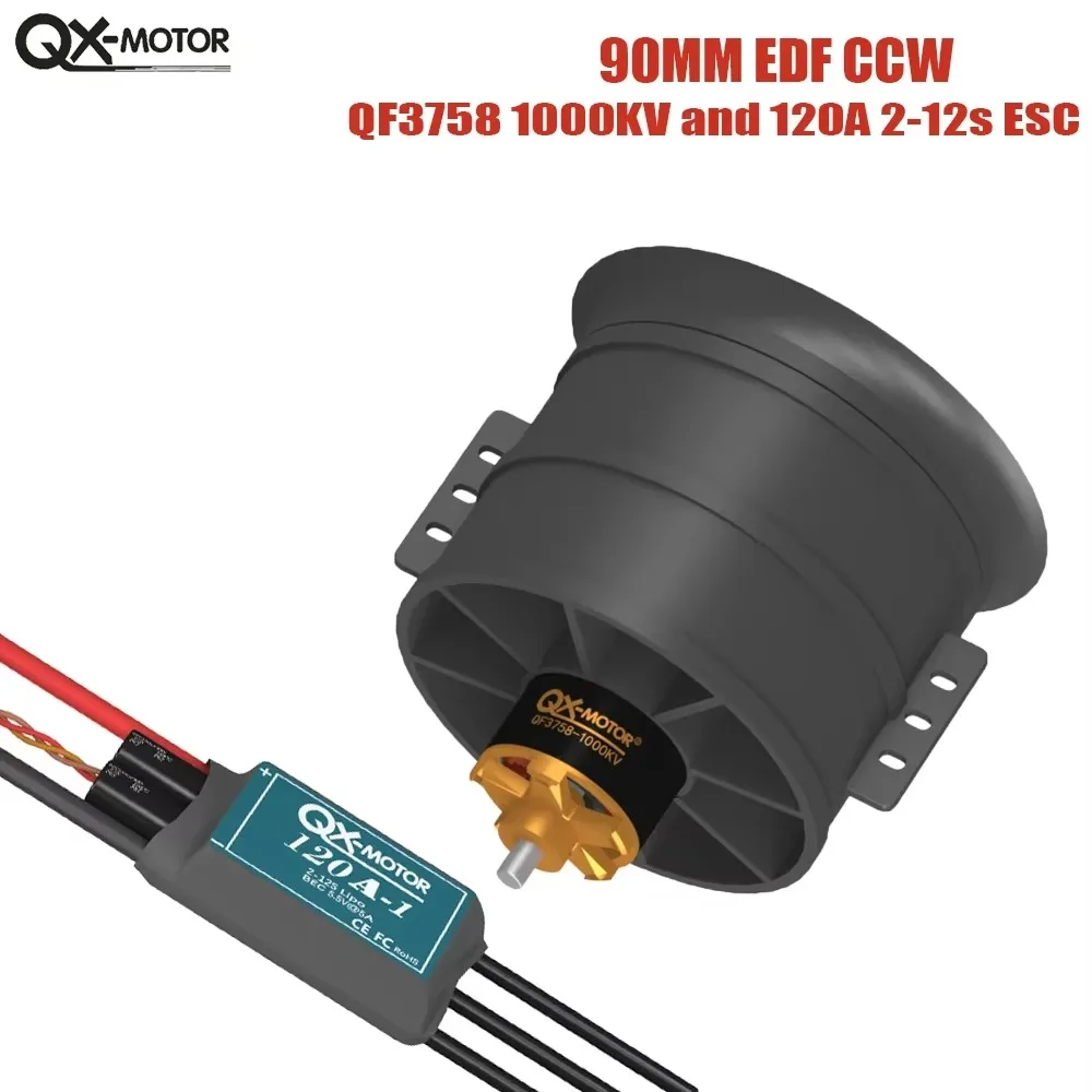 DroMaSs90mm EDF 12 Blades Ducted Fan CW CCW