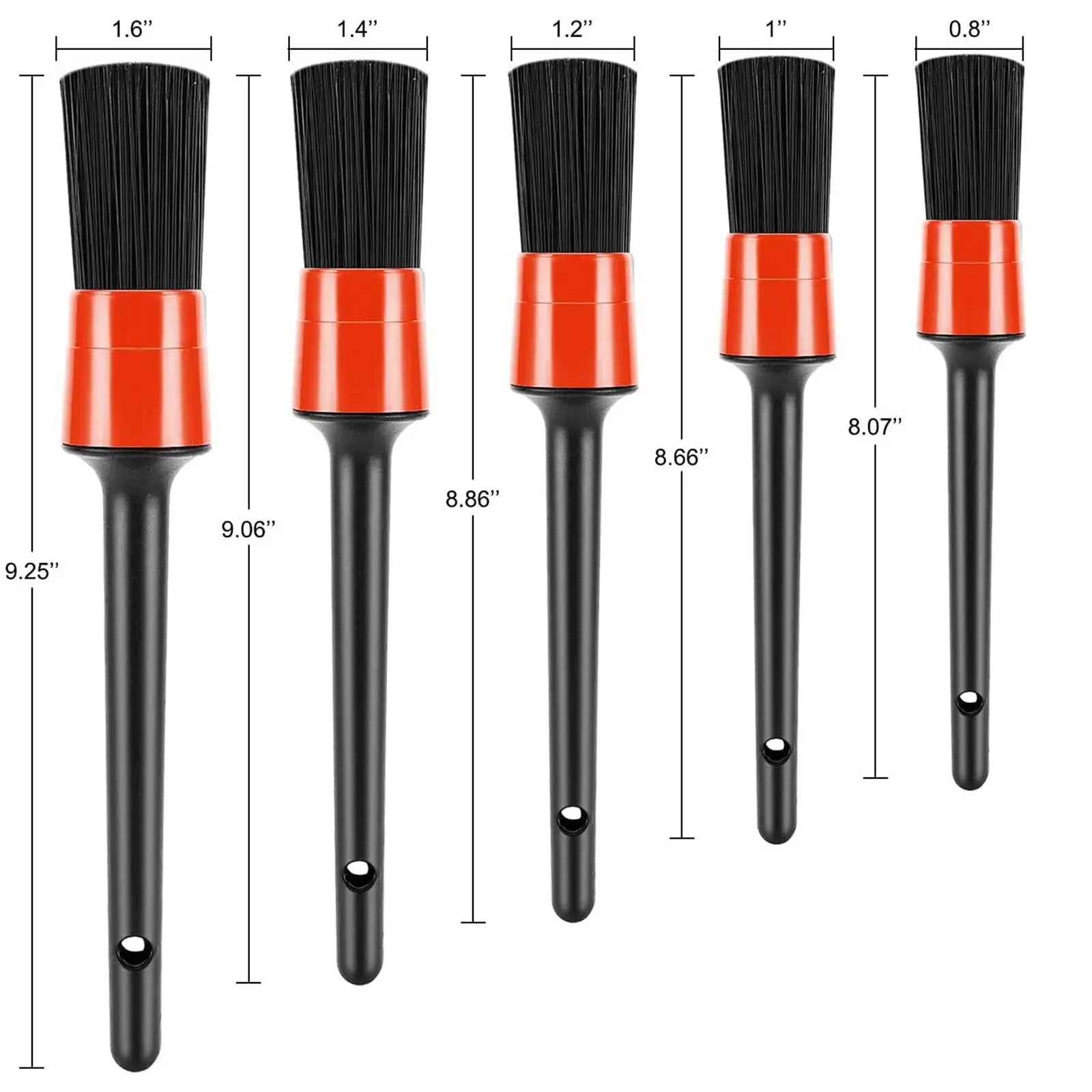 Auto Detailing Brushes Set Drill Brush for Rim Wheel Leather Car Wash Car Cleaning Detailing Brush Car Cleaning KIt Tool