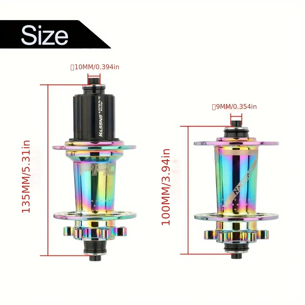 HASSNS PRO7 MTB Hub 32 ثقوب تحمل دراجة هوائية جبلية الإفراج السريع محور 32h مكعب صاخن البطانات دراجة