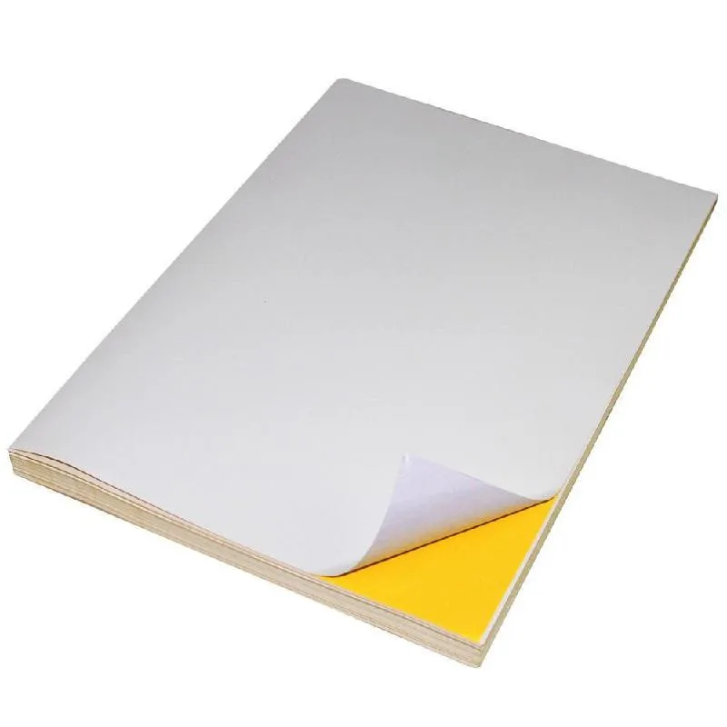 Película de vinilo autoadhesiva transparente para impresora láser, etiqueta adhesiva de Pet, impresión impermeable, A4, 50 hojas, 21x29,7 cm