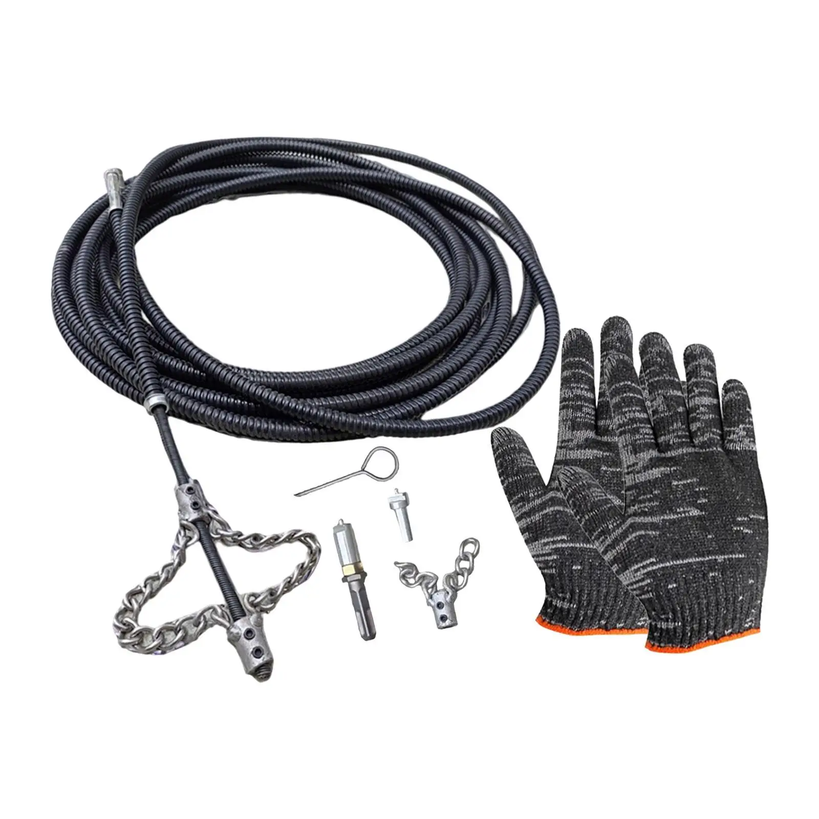 

Очиститель слива с перчатками Многофункциональный сливной шнек для туалета с канализационной раковиной