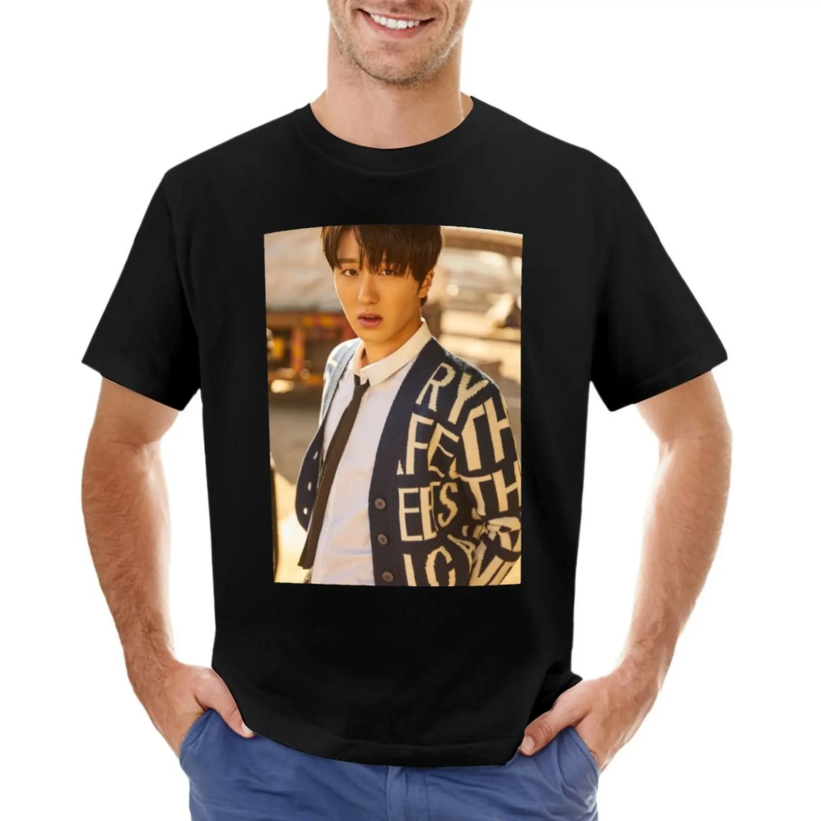 SF9 Chani T-Shirt new edition blanks plain white t shirts men