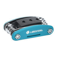 LIBRATON Bike Repair Tool Kits, 16 in 1 Bicycle Multitool Folding Metric Repair Tool Set, Bike Repair Tool Kit With Bone Wrench