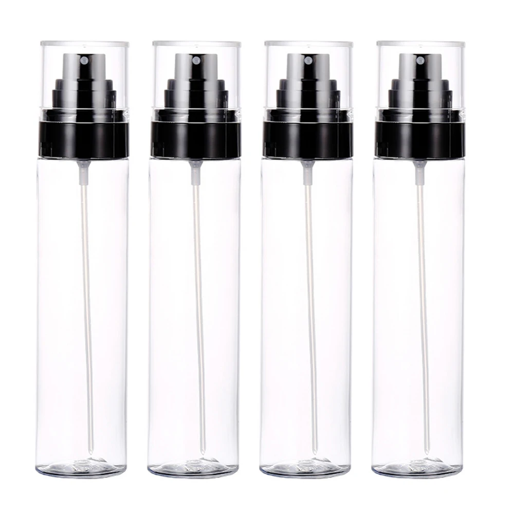 

4 PCS Spray Bottle Travel Size Bottles Leak Proof Plastic Clear Makeup Perfume Atomizer Refillable