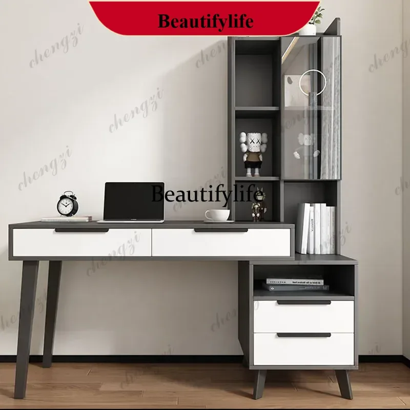 Modern Adjustable Office Desk Luxury Bedroom Decoration Storage Cheap Office Desk Space Saving Room Decor Biurko Home Furniture