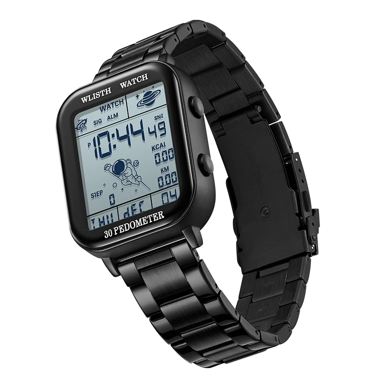 

Fashion Watches for Man Sport Pedometer Calorie Calculation Digital Watches Men Stopwatch Countdown Wristwatch Calendar Clock