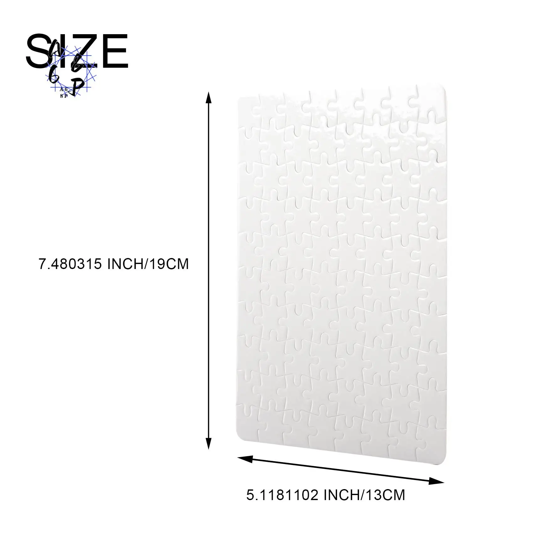 A68P-Sublimation Blank Puzzle 10Pcs/Lot DIY Craft A5 Jigsaw Puzzle For Sublimation Ink Transfer