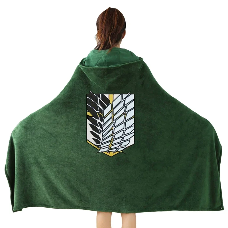 

Flannel Blanket Attack on Titan Sasha Braus Levi Ackerman Cosplay Blanket Shingeki No Kyojin Mikasa Cloak Cape Anime Blanket