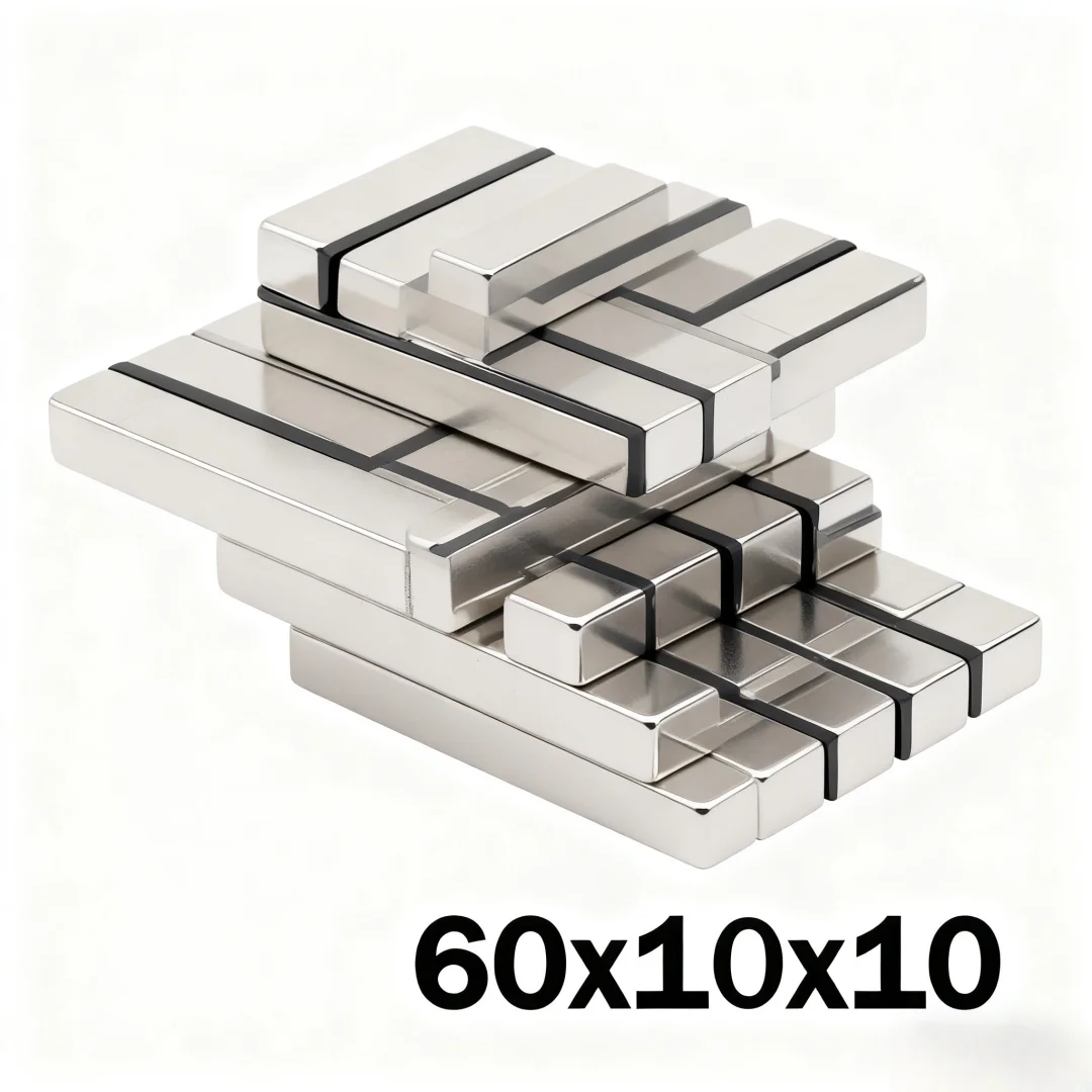 60x10x10mm Super Strong Magnet N35 Block Magnetic NdFeB Neodymium Magnet Powerful Disc imanes Refrigerator Magnets