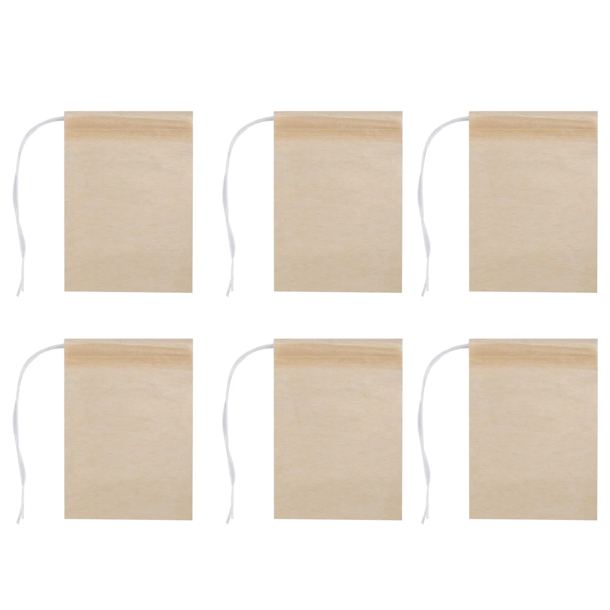 600 Pack Tea Filter Bags,Disposable Paper Tea Bag with Drawstring for Loose Leaf Tea,Coffee(Natural Color,2.75X1.97 In)