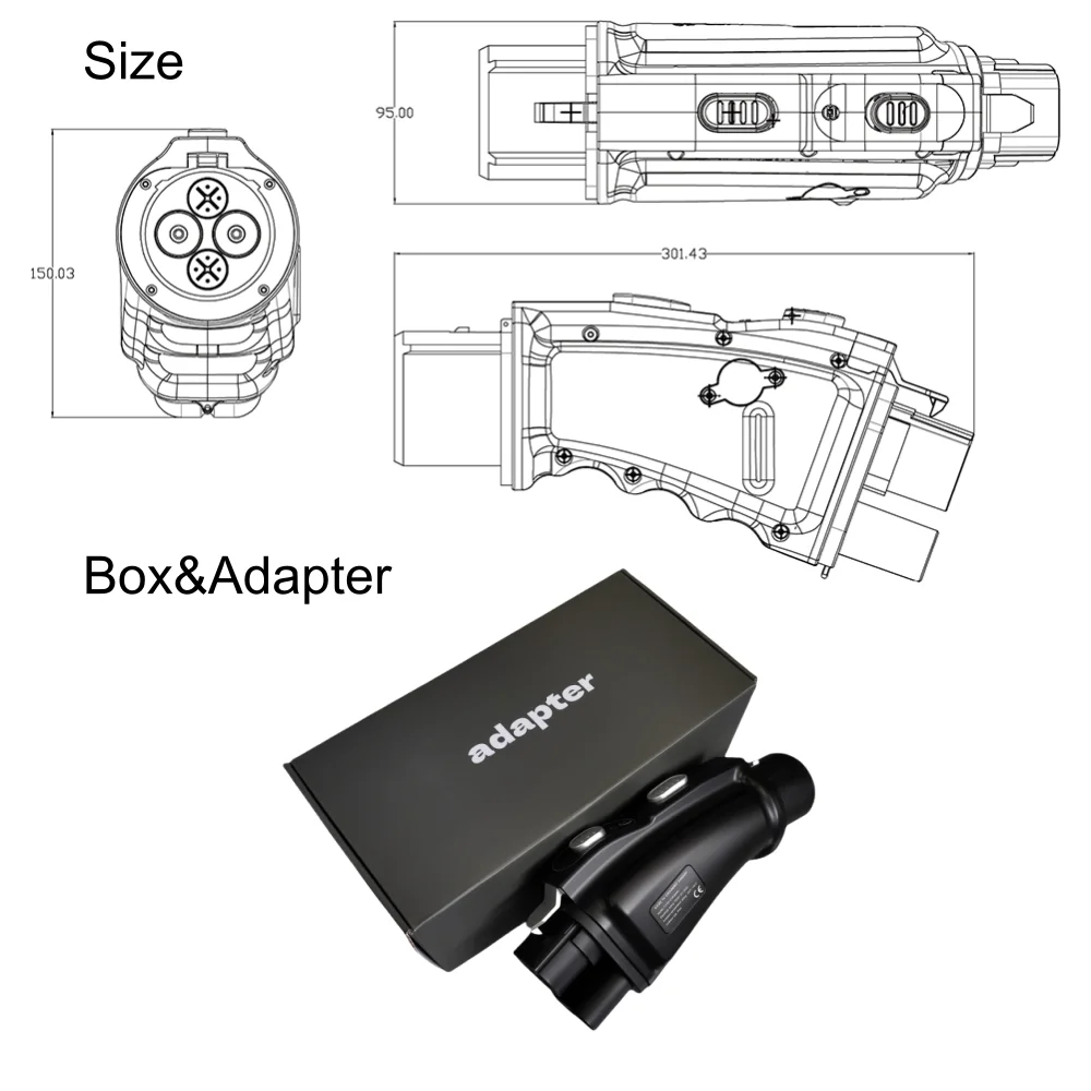 CCS2 to CHAdeMO Adapter for Toyota