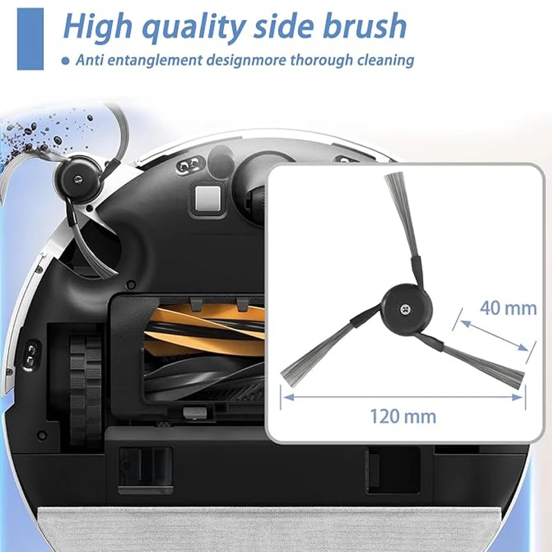 For Dreame Aqua10 Ultra Roller Robot Vacuum Accessories Main Side Brush HEPA Filter Roller Mop Cloth Dust Bag Replacement Parts view 3