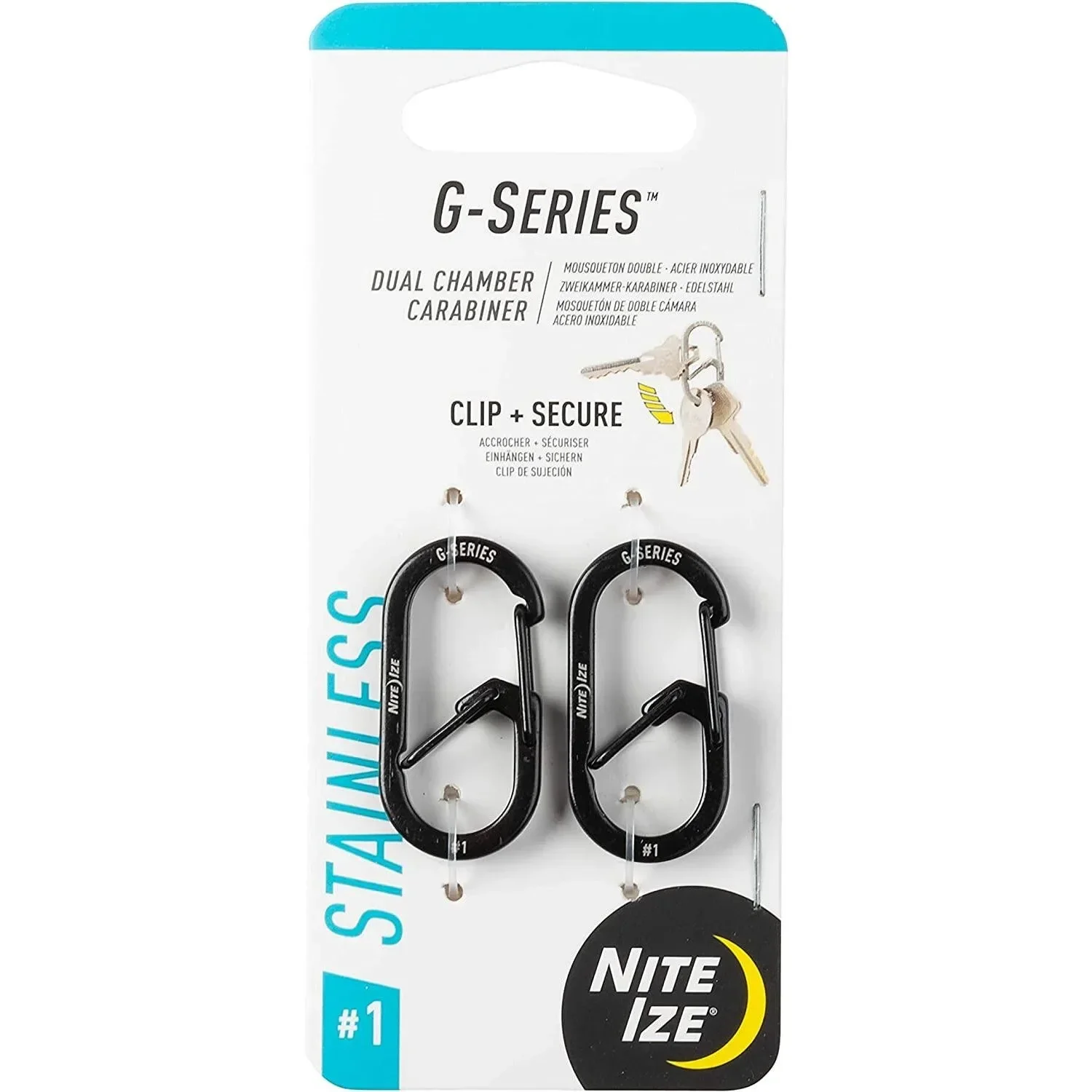 

G-Series Dual Chamber Carabiner, Size #1 #2 #3 #4